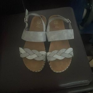 Gray sandals